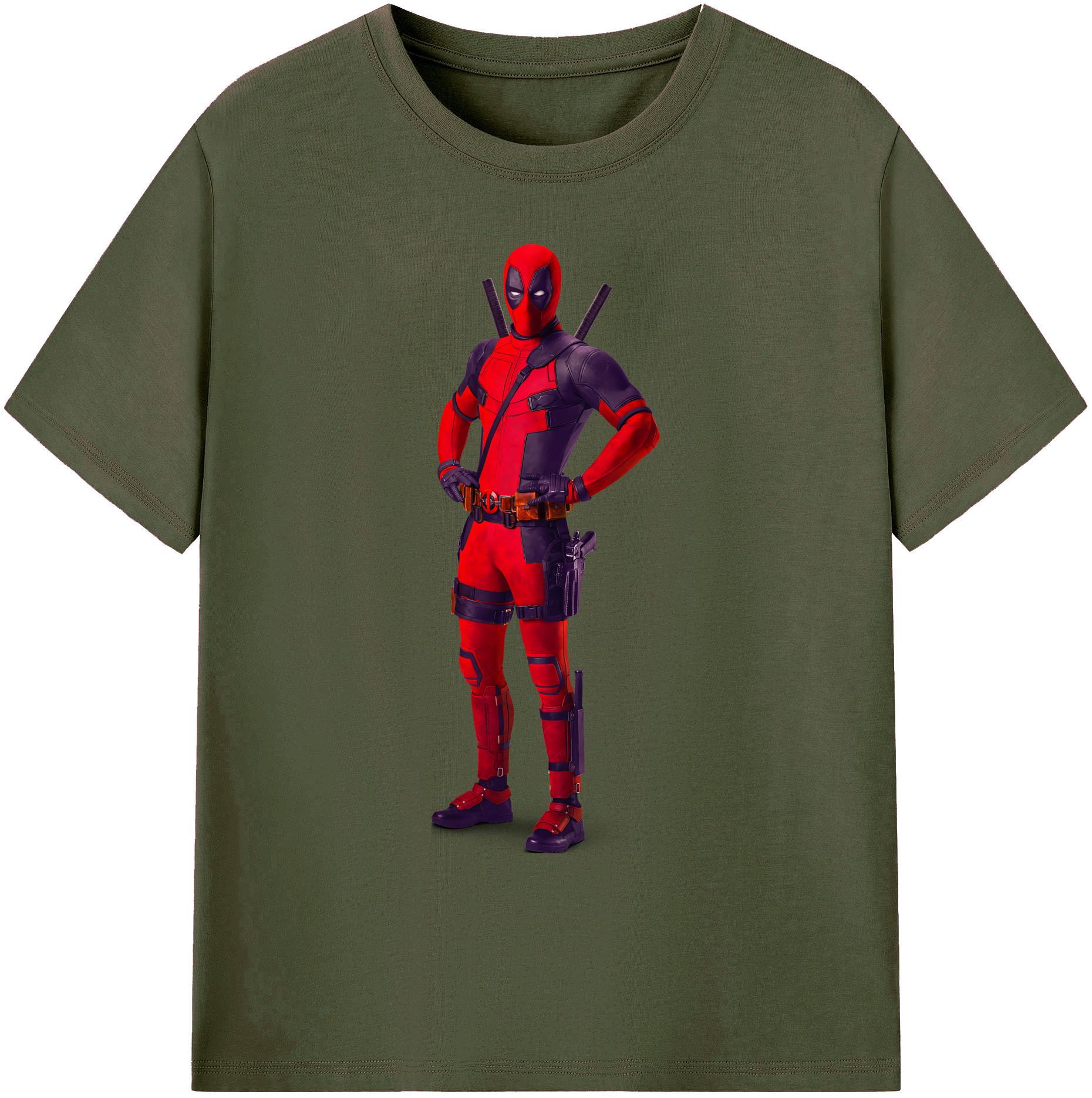（画像用） Deadpool デッドプール 綿100％ メンズ半袖Tシャツ｜肌触りやわらか＆通気性